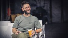 Režisieriaus Ilja Mo&scaron;čickis spektaklio &bdquo;Limbo&ldquo; repeticijos metu