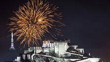 Fejerverkai Tibete pasitinkant Avies metus.