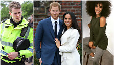 Murray Fraseris, princas Harry su Meghan Markle ir Parisa Fitz-Henley