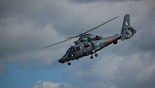 Paie&scaron;kos ir gelbėjimo operacijai pakeltas Lietuvos kariuomenės sraigtasparnis &bdquo;Dauphin&ldquo;
