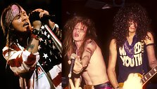 Grupės &bdquo;Guns N' Roses&ldquo; nariai Axlas Rose'as ir Slashas