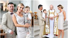 Gerdos ir Andriaus Žemaičių sūnaus Nikolo krik&scaron;tynų akimirkos