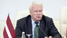 Žemės ūkio ministrės V.Baltraitienės ir Latvijos žemės ūkio ministro J.Duklavs spaudos konferencija