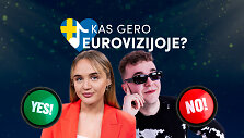 Beatričė Staniūnaitė ir Justas Pečeliūnas: Kas gero Eurovizijoje? laidoje