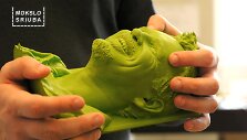 3D spausdintuvu atspausdintas Marijono Mikutavičiaus atvaizdas