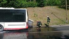 Vilniuje degė autobusas