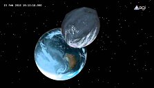 VIDEO kadras: Vasario 15 dieną pro pat Žemę pralėks 45 metrų skersmens asteroidas &bdquo;2012 DA14&ldquo;