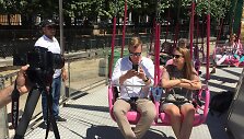 Mindaugas Stasiulis su žmona Karolina