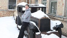 Automobilių meistro Gabrieliaus Rimkaus svajonė &ndash; rūdžių suėstas raumeningas &bdquo;amerikonas&ldquo;