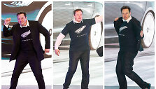 Elonas Muskas &scaron;oka &bdquo;Tesla&ldquo; automobilių pristatyme &Scaron;anchajuje