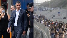Pedro Sanchezas, migrantų krizė Seutoje
