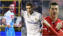 Marekas Ham&scaron;ikas, Cristiano Ronaldo ir Robertas Lewandowskis