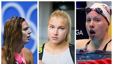 J.Jefimova, R.Meilutytė, L.King