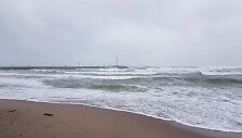 Pajūry &scaron;ėlsta audra