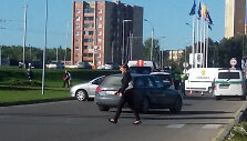 Įvykio vietoje dirbo policija ir greitoji