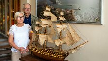Signataro sukonstruotas ispanų burlaivis &ndash; linijinis karo laivas &bdquo;Santisima Trinidad&ldquo;.
