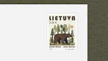Pa&scaron;to ženklas &bdquo;Lietuvos raudonoji knyga. Rudoji me&scaron;ka&ldquo;