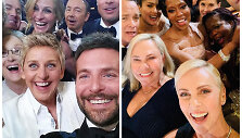 Ellen DeGeneres ir Charlize Theron asmenukės &bdquo;Oskaruose&ldquo;