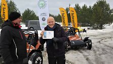 Žurnalistų vairavimo konkursas &bdquo;Ledo karalius&ldquo; Upninkuose, &bdquo;Žaibelio&ldquo; trasoje