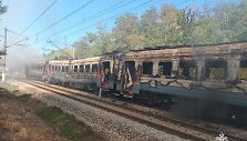 Kubanėje užsiliepsnojo keleivinis traukinys