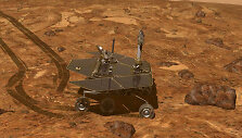 Menininko įsivaizduojamas marsaeigio &bdquo;Opportunity&ldquo; vaizdas