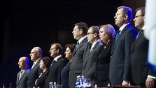 Pramogų arenoje vyksta Darbo partijos suvažiavimas.