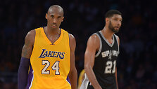 Kobe Bryantas ir Timas Duncanas