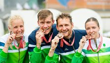 Adrija Atgalainė, Mantas Volungevičius, Tomas Kuzminskis ir Gedvilė Diržiūtė 