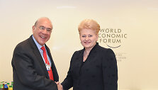 EBPO generalinis direktorius Angelas Gurria ir Dalia Grybauskaitė