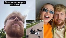 Artūras Tra&scaron;ka su žmona Silvija ir nukentėjęs vaikas