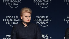 Lietuvos prezidentė Dalia Grybauskaitė Pasaulio ekonomikos forume, Davose. 