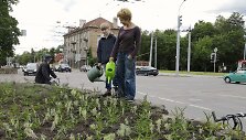 Naujas gėlynas Vilniuje