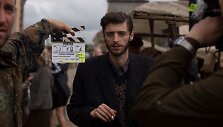Akimirka i&scaron; Vytauto V.Landsbergio ir Giedriaus Tamo&scaron;evičiaus filmo &bdquo;Poetas&ldquo; filmavimo