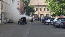 Automobilio gaisras J.Jablonskio gatvėje