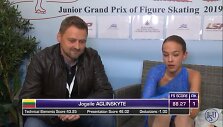 Jogailė Aglinskytė ir treneris Dmitrij Kozlov įdėmiai laukia rezultatų