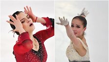 Jevgenija Medvedeva ir Alina Zagitova varžosi Rusijos dailiojo čiuožimo čempionate Saranske.