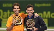 Rafaelis Nadalis ir Juanas Monaco tapo &bdquo;Qatar ExxonMobil Open&ldquo; dvejetų turnyro čempionais