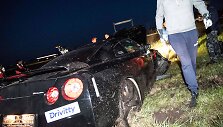 Avarija &bdquo;Aurum 1006 km&ldquo; lenktynių traukos varžybose: finale nuo kelio nulėkė &bdquo;Nissan GT-R&ldquo;