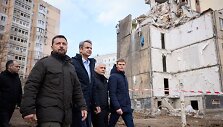 Ukrainos prezidentas Volodymyras Zelenskis ir Graikijos premjeras Kyriakos Mitsotakis