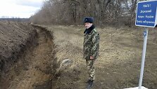 Kasamas griovys Ukrainos pasienyje