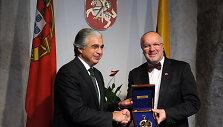 Juozas Olekas su Portugalijos gynybos ministru Dr. Jos&eacute; Pedro Correia de Aguiar-Branco