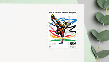 Vasaros olimpinėms žaidynėms dedikuotas pa&scaron;to ženklas