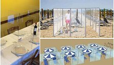 Italai planuoja, kaip gyvens toliau: plastiko pertvaros gali būti ir restoranuose, ir pliaže