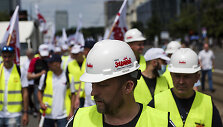Angliakasių protestas Var&scaron;uvoje