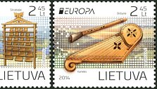 Pa&scaron;to ženklai su muzikos instrumentais