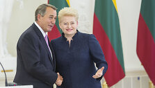 Dalia Grybauskaitė ir Johnas Boehneris
