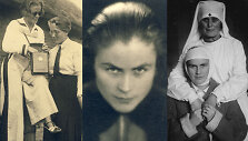 1. &bdquo;Pasitarimas Marytės su Vėra&ldquo; 1933 m. Su seserimi Marijona; 2. 1935 metų portretas; 3. Karo ligoninėje 1929 m.