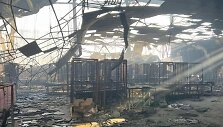 Sunaikintas siuntų terminalas Odesoje