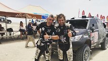 Sebastianas Rozwadowskis ir Benediktas Vanagas po antrosios dienos fini&scaron;o