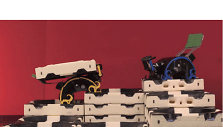 3D spausdintuvu pagaminti bato dydžio formos robotai 